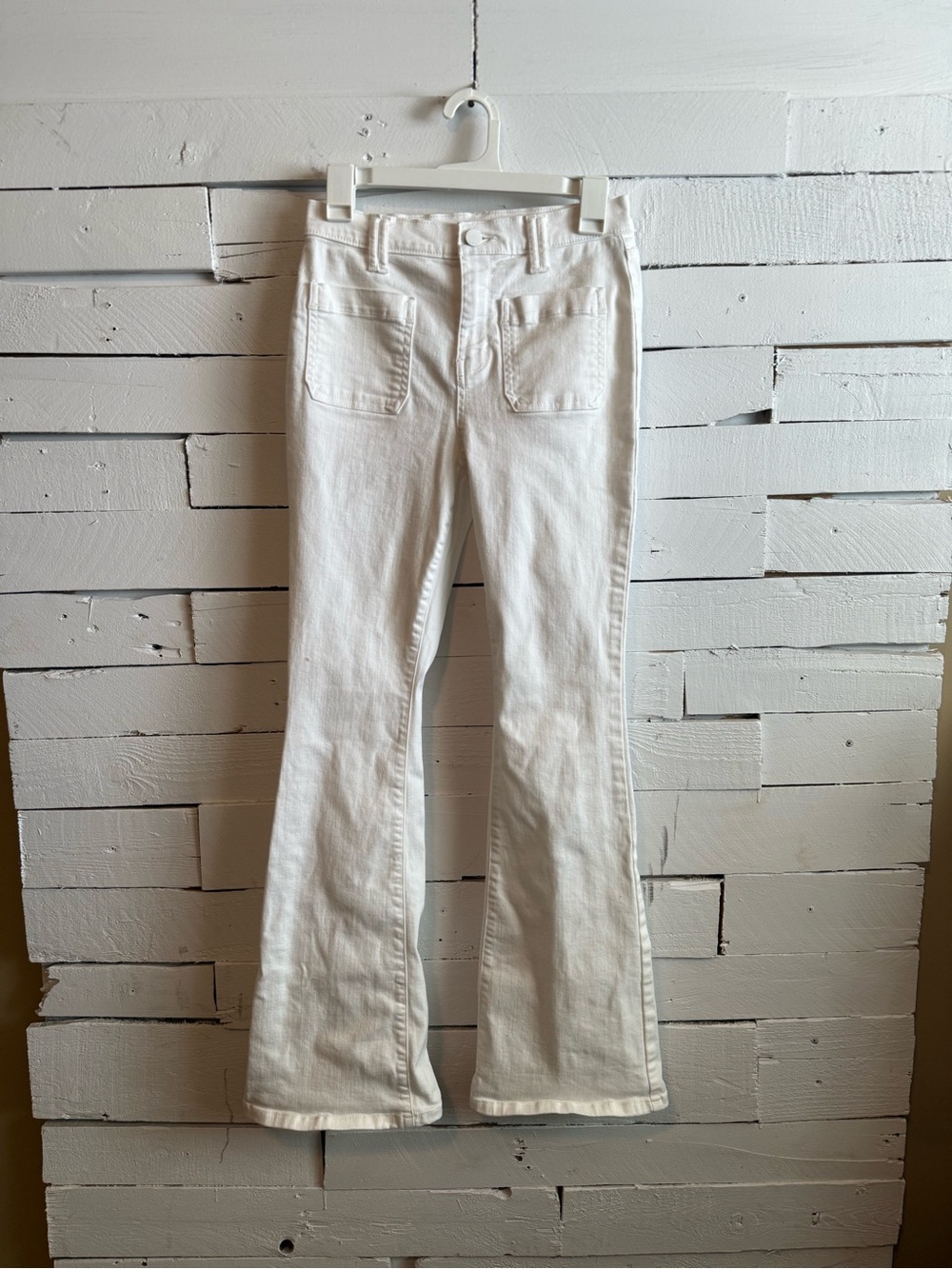 a.n.a White Flare Jeans - High Rise